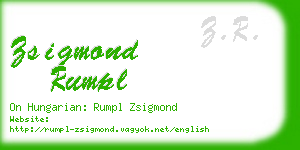 zsigmond rumpl business card